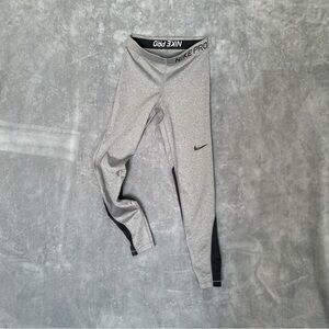 Nike Pro DriFit Gray and Black Leggings size XS